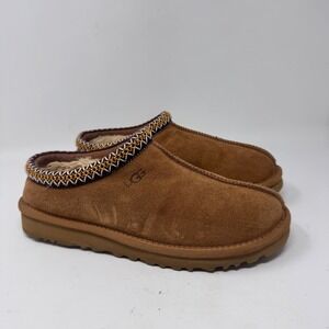 UGG Tasman Slippers Chestnut Suede Sheepskin Women's Size 10 Made in Australia